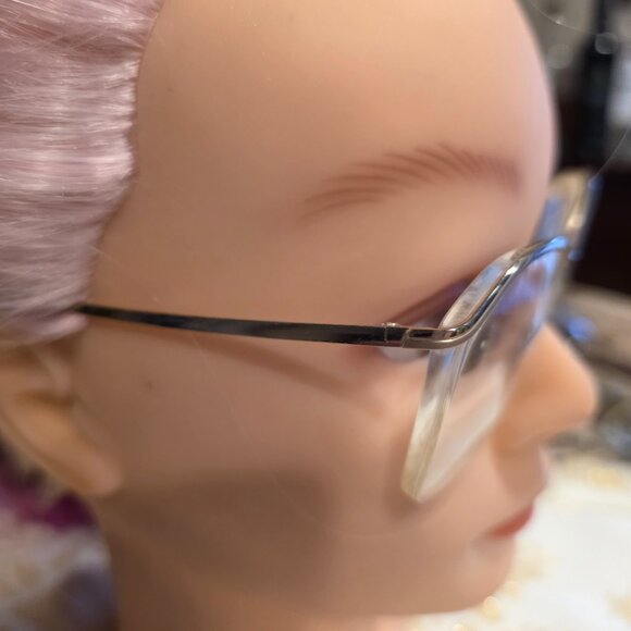 Logo Paris Gold Metal Half Rim Frame Eyeglasses 231-02 000 53 15 - Picture 4 of 15